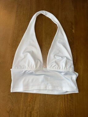 H&M Halter White Crop Top